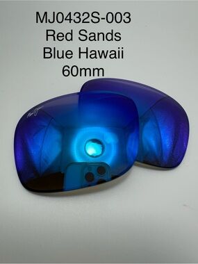 Maui Jim MJ0432S Red Sands Blue Hawaii 60mm Replacement Lenses Polarized New
